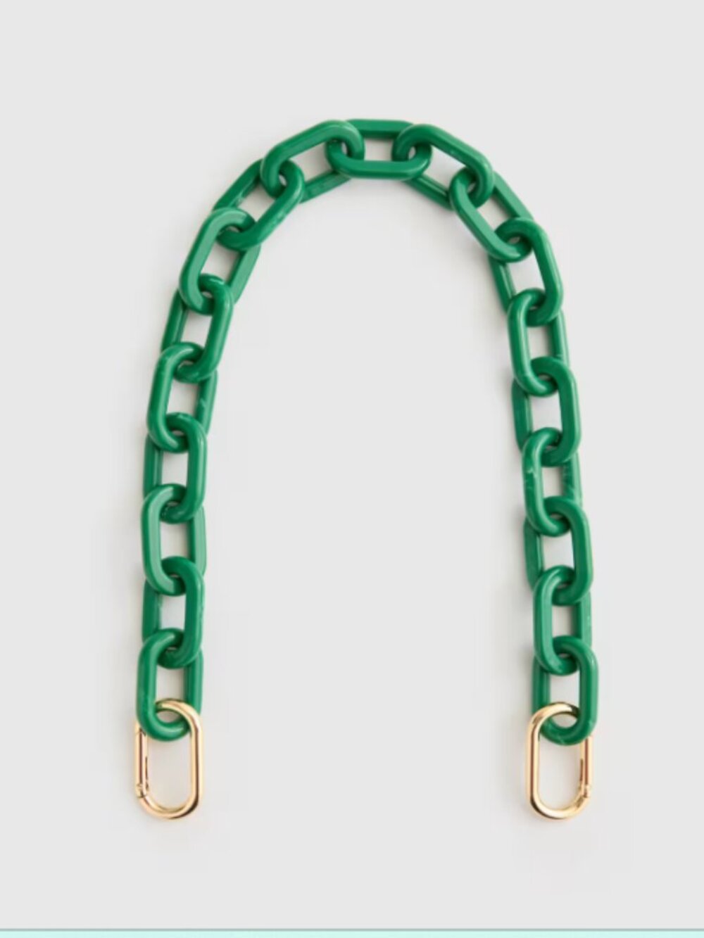 Brand New Quince Resin Shoulder Bag Strap Emerald Green